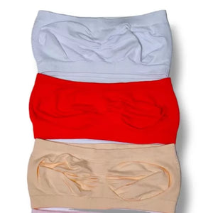 Strapless Patti Tube Bras For Girls Pack of 3