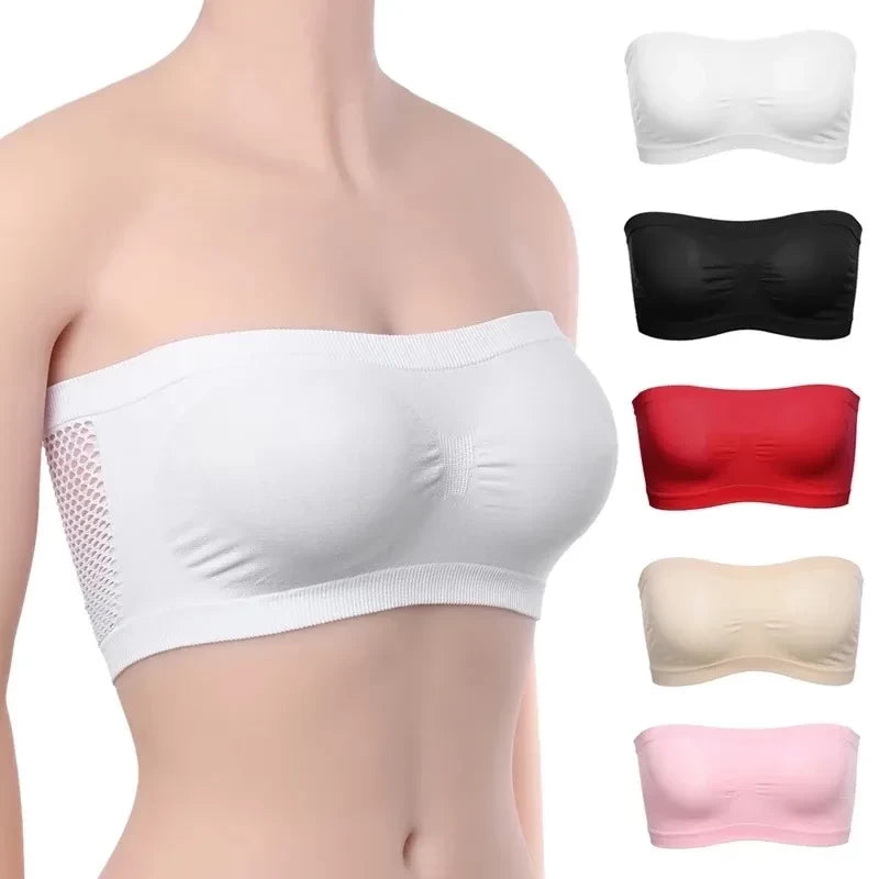 Strapless Patti Tube Bras For Girls Pack of 3